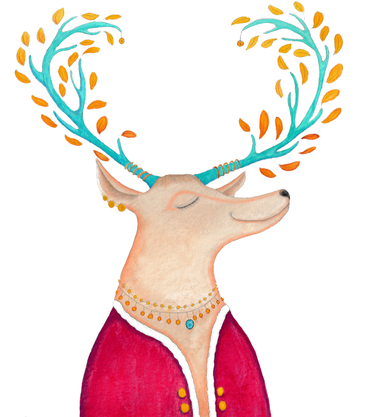 Le Roi Cerf aime l'automne, by Esther Maurer, www.esthermaurer.ch